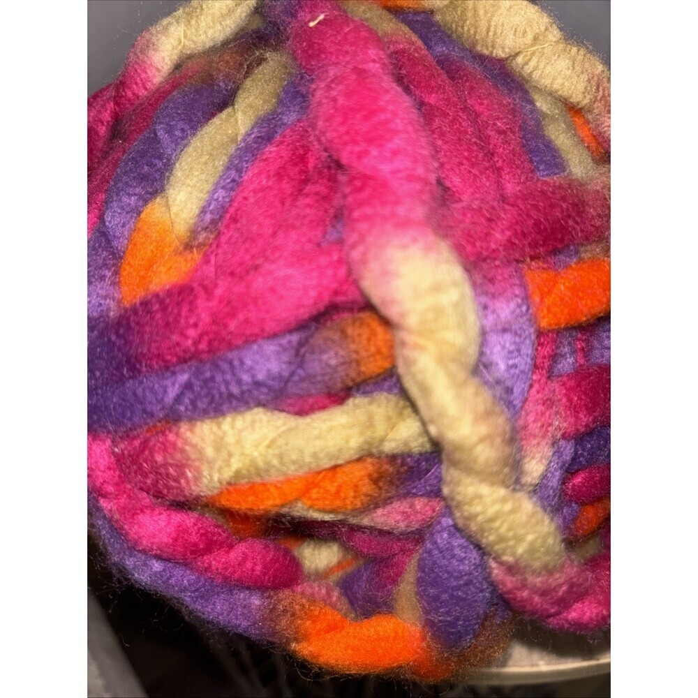 Loops & Threads Ginormous Yarn Skein Phantom Ombré Acrylic Purple Orange Pink - Picture 2 of 7